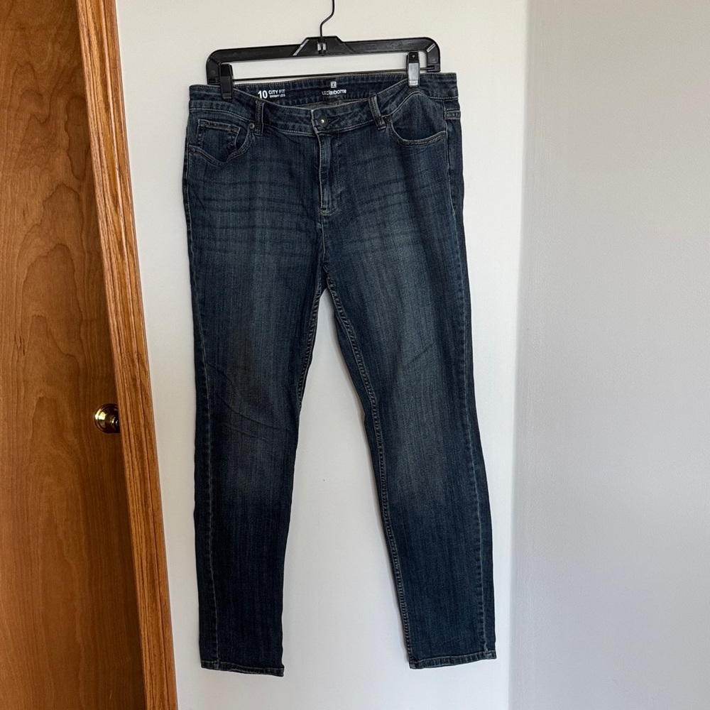 Liz Claiborne Dark Blue Skinny City Fit Jeans